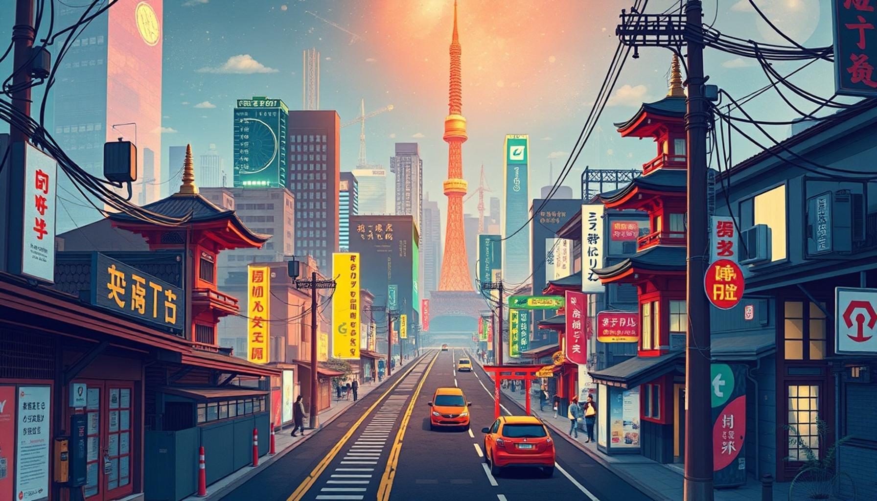 デジタル化と持続可能性：テクノロジーが日本の都市の未来を再定義する方法
